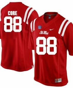 Ole Miss Rebels #88 Cody Core NCAA College Football Jersey Red