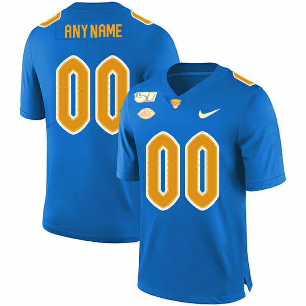 Custom Pitt Football Jersey Name and Number NCAA Blue, Top Smart Design Custom Pitt Football Jersey Name and Number NCAA Blue, Top Smart Design