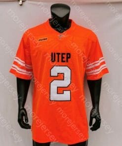 UTEP Miners Custom Jersey NCAA Football Orange