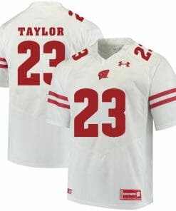 Wisconsin Badgers #23 Jonathan Taylor College Football Jersey White
