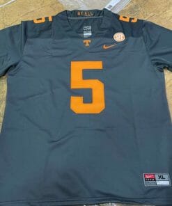 Hendon Hooker Vols Jersey #5 Replica NCAA College Football Gray, Top Smart Design Hendon Hooker Vols Jersey #5 Replica NCAA College Football Gray, Top Smart Design
