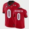 Darnell Washington UGA Jersey #0 2021 National Champions Game Red 3 Darnell Washington UGA Jersey #0 2021 National Champions Game Red