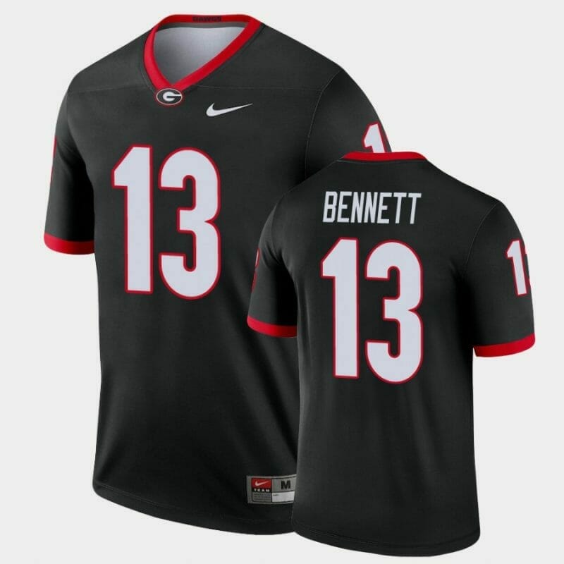 Stetson Bennett Jersey Uga #13 Legend Alternate Black, Top Smart Design Stetson Bennett Jersey Uga #13 Legend Alternate Black, Top Smart Design