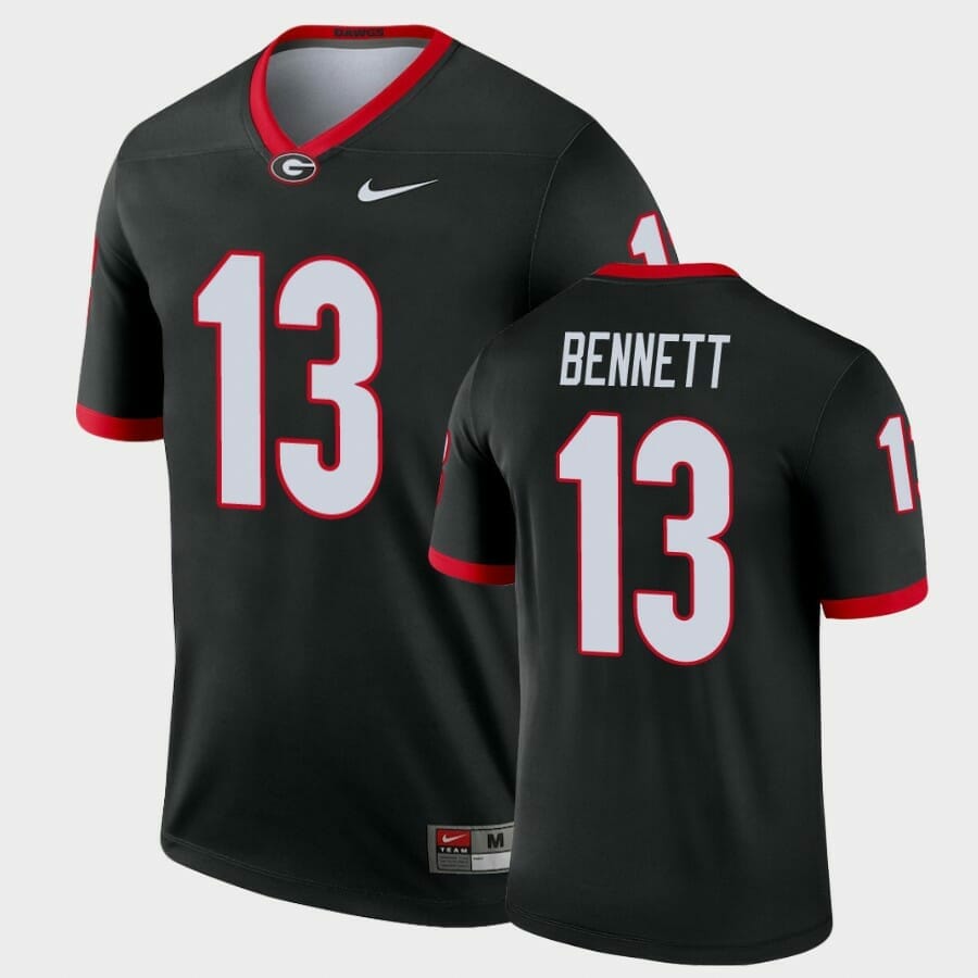 Stetson Bennett Jersey Uga #13 Legend Alternate Black, Top Smart Design Stetson Bennett Jersey Uga #13 Legend Alternate Black, Top Smart Design