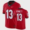 Stetson Bennett Jersey #13 Georgia Bulldogs College Football Red, Top Smart Design Stetson Bennett Jersey #13 Georgia Bulldogs College Football Red, Top Smart Design