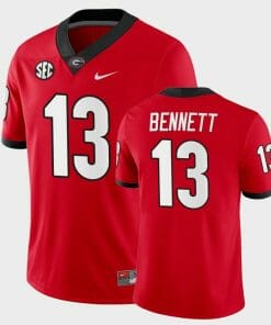Stetson Bennett Jersey #13 Georgia Bulldogs College Football Red