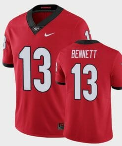 Georgia Bulldogs #13 Stetson Bennett Red Limited Jersey
