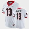 Bennett Jersey Uga #13 College NCAA Football Away Game White, Top Smart Design Bennett Jersey Uga #13 College NCAA Football Away Game White, Top Smart Design