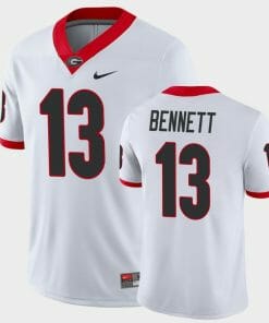 Bennett Georgia Jersey #13 NCAA Game College Football White