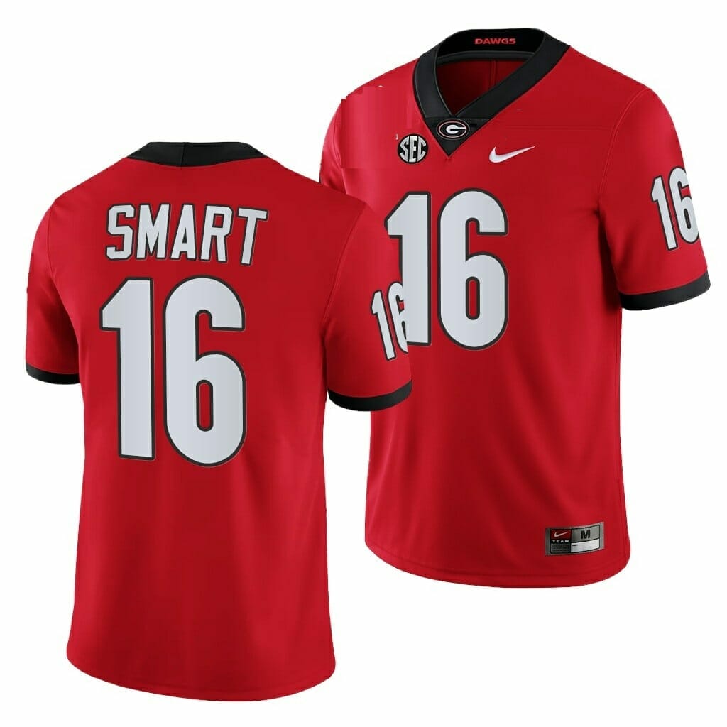 Kirby Smart Uga Jersey #16 NCAA College Football Stitched Red Kirby Smart Uga Jersey #16 NCAA College Football Stitched Red