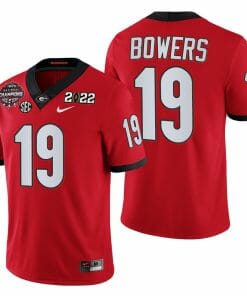 Georgia Football Brock Bowers Jersey #19 2021-22 CFP National Champions College Football Red
