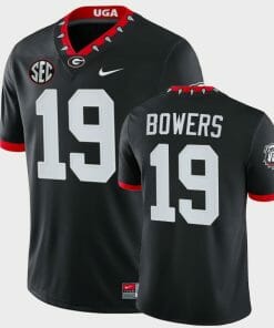 UGA Brock Bowers Jersey #19 Mascot 100th Anniversary College Game Black