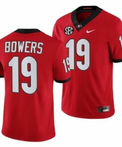 Brock Bowers Football Jersey #19 UGA NCAA College Football Red