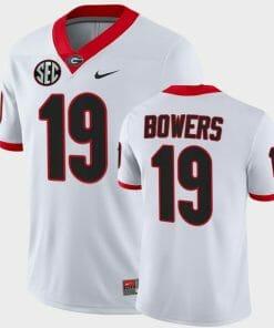 Brock Bowers Jersey Georgia #19 NCAA College Football Game White