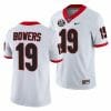 Brock Bowers Jersey Georgia #19 NCAA College Football Game White, Top Smart Design Brock Bowers Jersey Georgia #19 NCAA College Football Game White, Top Smart Design