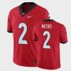 Georgia Bulldogs #2 DWan Mathis Red Limited Jersey 4 Georgia Bulldogs #2 DWan Mathis Red Limited Jersey