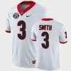 Georgia Bulldogs #3 Roquan Smith White College Football Alumni Jersey 4 Georgia Bulldogs #3 Roquan Smith White College Football Alumni Jersey