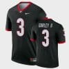 Georgia Bulldogs #3 Todd Gurley II Black Legend Alternate Jersey 4 Georgia Bulldogs #3 Todd Gurley II Black Legend Alternate Jersey