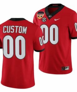 Georgia Football Jersey Custom Name and Number 2021 Orange Bowl Red College