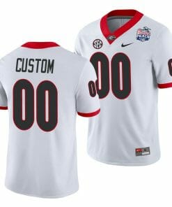 UGA Jersey Custom Name and Number 2021 Peach Bowl White College Football