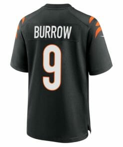 Super Bowl LVI Champions Cincinnati Bengals Joe Burrow #9 Black Men’s Jersey Jersey, Top Smart Design Super Bowl LVI Champions Cincinnati Bengals Joe Burrow #9 Black Men’s Jersey Jersey, Top Smart Design