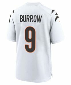 Super Bowl LVI Champions Cincinnati Bengals Joe Burrow #9 White Men’s Jersey Jersey, Top Smart Design Super Bowl LVI Champions Cincinnati Bengals Joe Burrow #9 White Men’s Jersey Jersey, Top Smart Design
