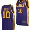 Angel Reese Jersey LSU Tigers College Basketball White #10, Top Smart Design Angel Reese Jersey LSU Tigers College Basketball White #10, Top Smart Design