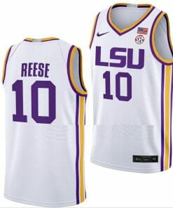 Angel Reese Jersey LSU Tigers College Basketball White #10