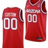 Custom Arizona Wildcats Jersey Name and Number College Basketball Red