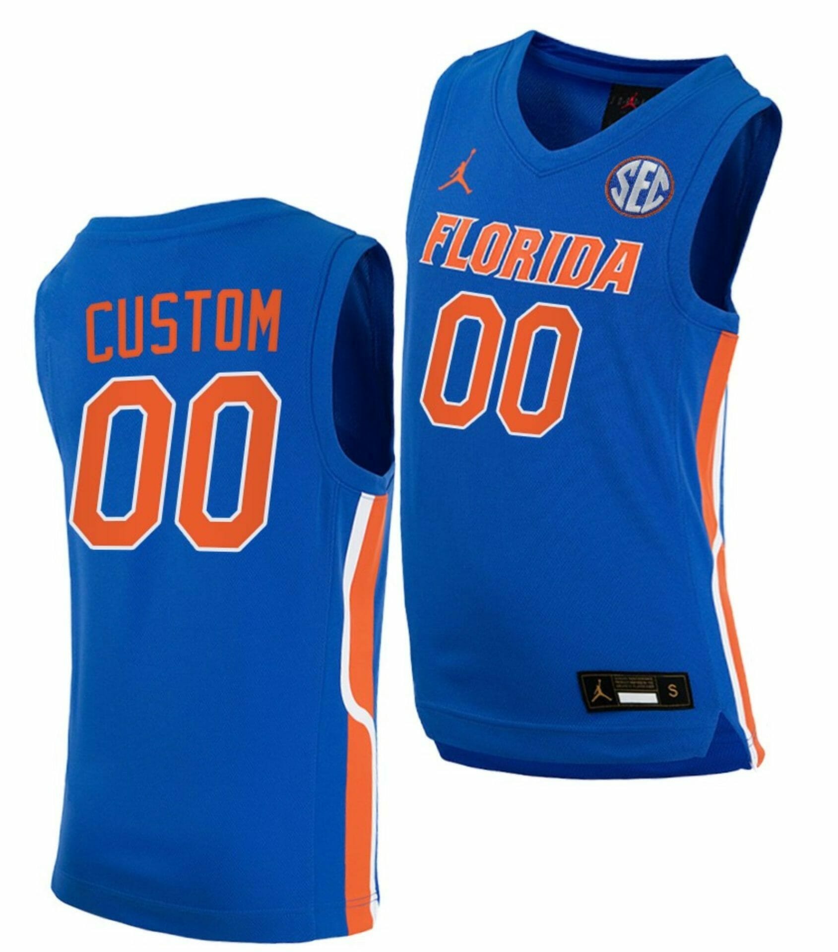 Custom Florida Gators Jersey Name and Number College Basketball Royal, Top Smart Design Custom Florida Gators Jersey Name and Number College Basketball Royal, Top Smart Design