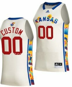 Custom Kansas Jayhawks Jersey College Basketball Honoring Black Excellence White