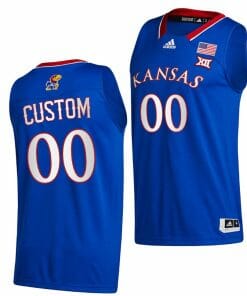 Custom Kansas Jayhawks Jersey College Basketball New Season Royal