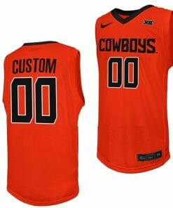 Custom Oklahoma State Cowboys Jersey Name and Number College Basketball Orange