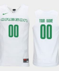 Custom Oregon Ducks Jersey Name and Number College Basketball White Elite