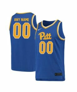 Custom Pittsburgh Panthers Jersey College Basketball Name and Number Elite Blue
