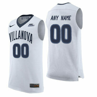 Custom Villanova Wildcats Jersey College Basketball Name and Number White, Top Smart Design Custom Villanova Wildcats Jersey College Basketball Name and Number White, Top Smart Design
