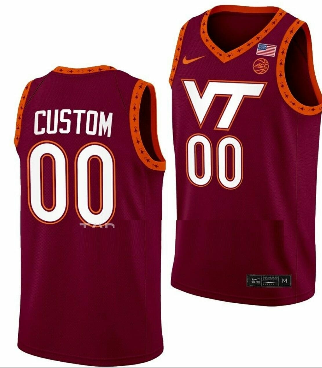 Custom Virginia Tech Hokies Jersey Name and Number College Basketball Swingman Maroon, Top Smart Design Custom Virginia Tech Hokies Jersey Name and Number College Basketball Swingman Maroon, Top Smart Design