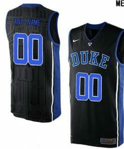 Duke Blue Devils Custom Jersey Name And Number V-neck College Basketball Elite Black