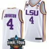Angel Reese Jersey LSU Tigers College Basketball 2023 NCAA Final Four Garnet White #10, Top Smart Design Angel Reese Jersey LSU Tigers College Basketball 2023 NCAA Final Four Garnet White #10, Top Smart Design
