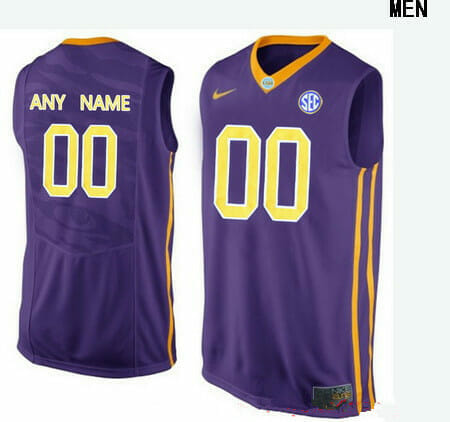 Custom LSU Tigers Jersey College Basketball Name and Number Elite Purple, Top Smart Design Custom LSU Tigers Jersey College Basketball Name and Number Elite Purple, Top Smart Design