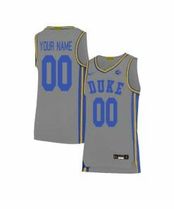 Custom Duke Blue Devils Jersey Name and Number Basketball Elite Gray