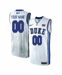 Custom Duke Blue Devils Jersey Name and Number Basketball Elite White