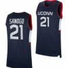 Men’s #21 Adama Sanogo Jersey UConn Huskies College Basketball Jerseys White Home, Top Smart Design Men’s #21 Adama Sanogo Jersey UConn Huskies College Basketball Jerseys White Home, Top Smart Design