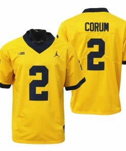Blake Corum Jersey #2 Michigan Wolverines College Football Jerseys Yellow