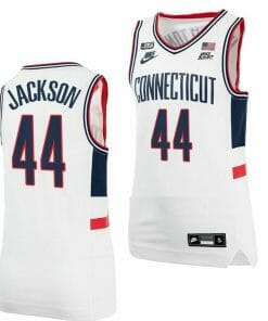 Andre Jackson Jersey UConn Huskies College Basketball Alumni White #44