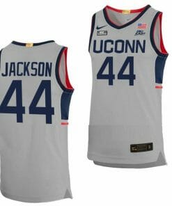 Andre Jackson Jersey UConn Huskies College Basketball Limited Gray #44