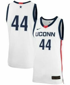Andre Jackson Jersey UConn Huskies College Basketball No Name White #44