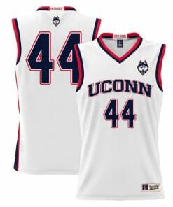 Andre Jackson Jersey UConn Huskies College Basketball White #44