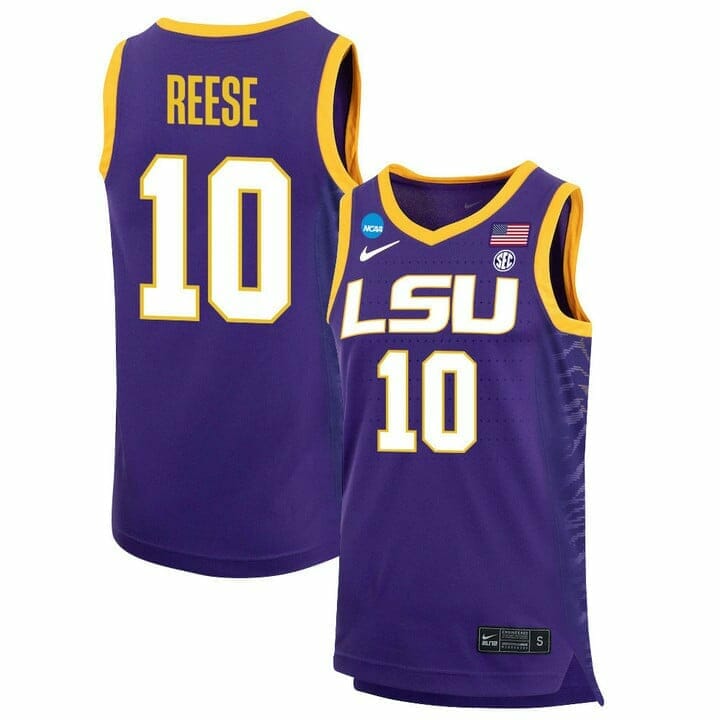 Angel Reese Jersey LSU Tigers Basketball 2023 NCAA College Purple #10, Top Smart Design Angel Reese Jersey LSU Tigers Basketball 2023 NCAA College Purple #10, Top Smart Design