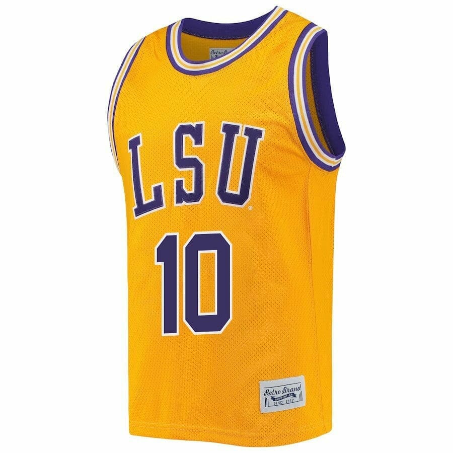 Angel Reese Jersey LSU Tigers Basketball 2023 NCAA College Retro Gold #10, Top Smart Design Angel Reese Jersey LSU Tigers Basketball 2023 NCAA College Retro Gold #10, Top Smart Design
